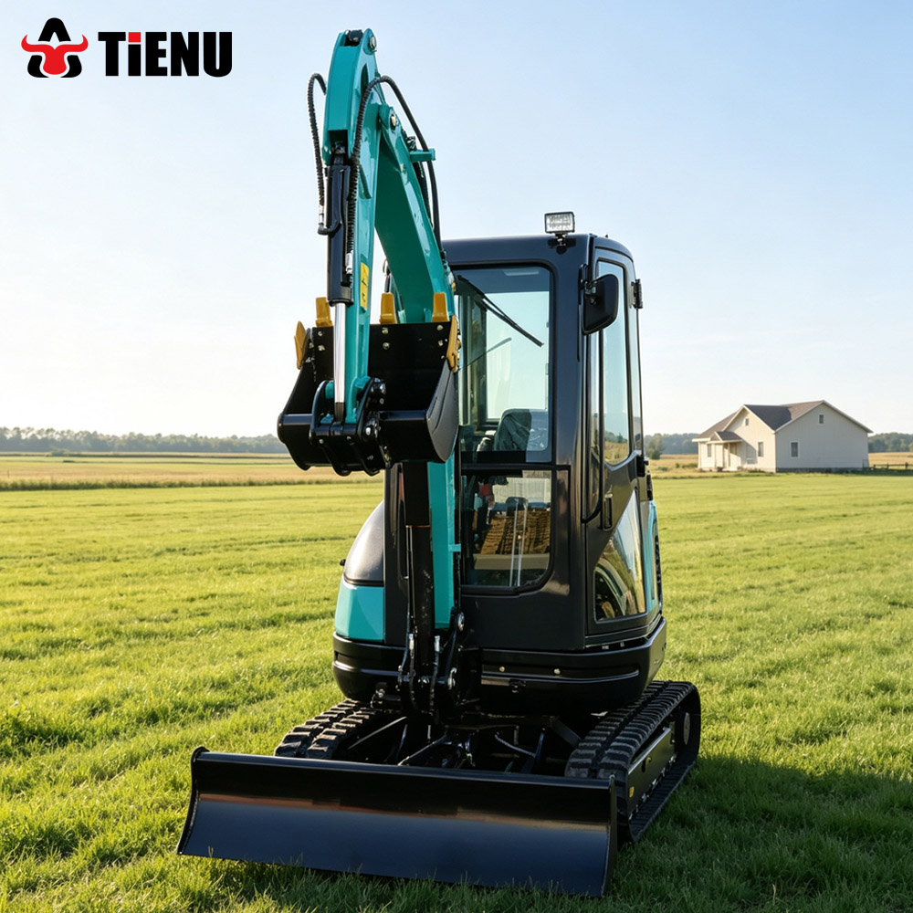 Urban Farming Indoor - Hydraulischer Mini-Bagger, Raupenbagger, entspricht den Euro-5-Emissionsstandards,
